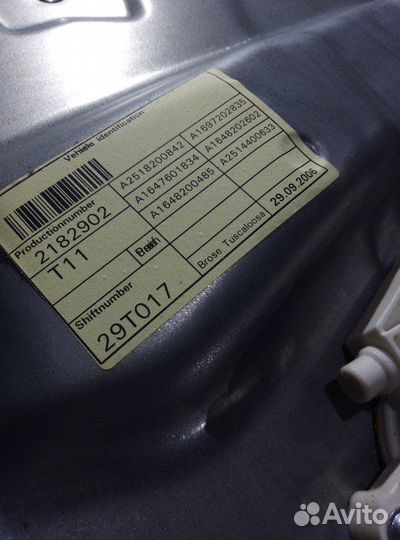 Стеклоподъемник передний правый Mercedes Benz