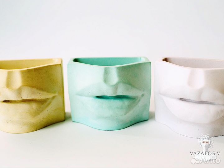 Силиконовая форма для гипса губы Венеры