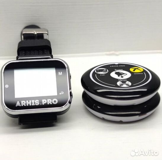 Кнопка вызова официанта и часы пейджер официанта