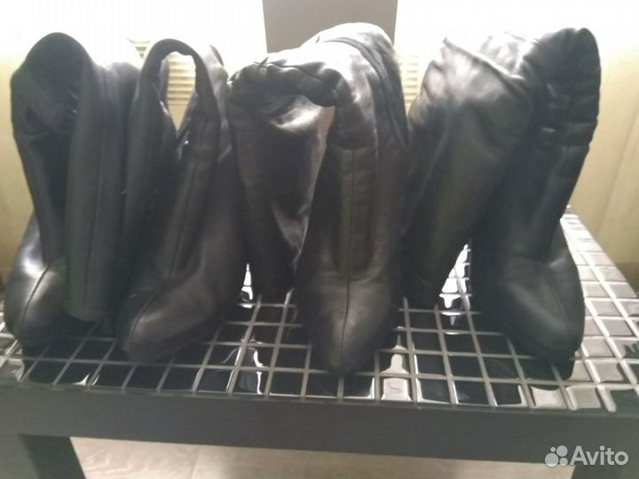 Зимние сапоги 37 размер, осенние - 38