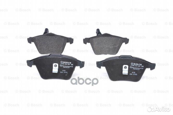 0 986 494 283 колодки дисковые передние 098649