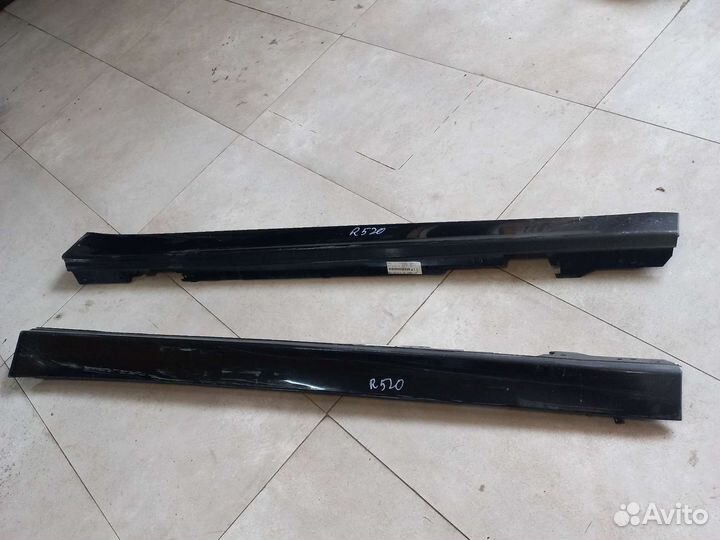 Накладка порогов пластик bmw 3 F30