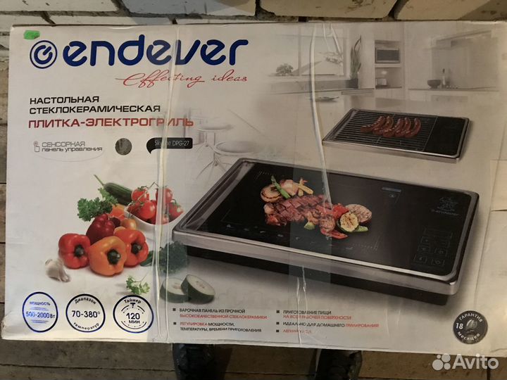 Настольная стеклокерамическая плита endever