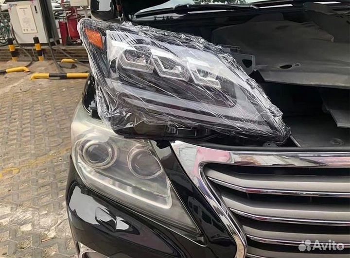 LX570 2012 - 2015 Оптика Фары стиль 2016+ Q7GG8