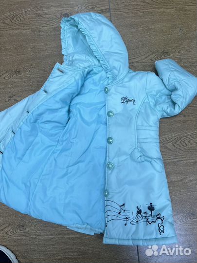 Пальто демисезонное для девочки 110