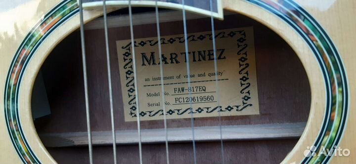 Электроакустическая гитара martinez