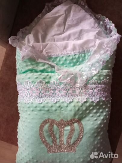 Зимний конверт на выписку