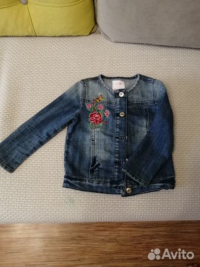 Джинсовка детская для девочек р.2/3 98см