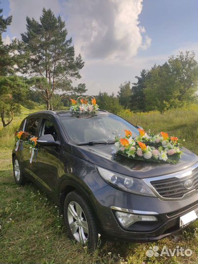 Свадебные украшения на автомобили