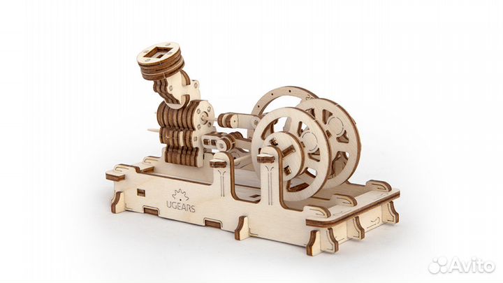 Пневматический двигатель Ugears. Конструктор из де