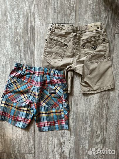 Шорты бриджи armani fendi оригинал на 3-4 года