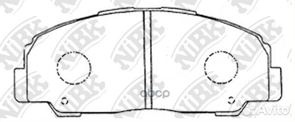 Колодки тормозные дисковые передние NiBK PN1291