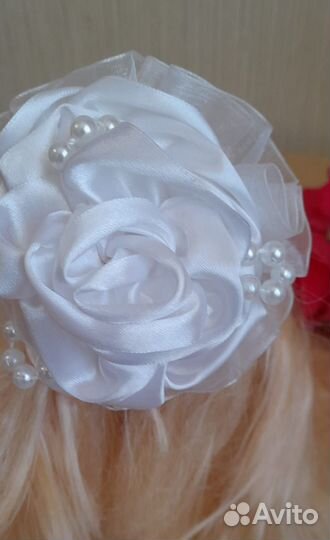 Бантики,заколки, резиночки ручной работы для школы