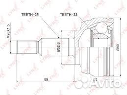 Шрус наружный Renault Duster/Megan 3/Captur