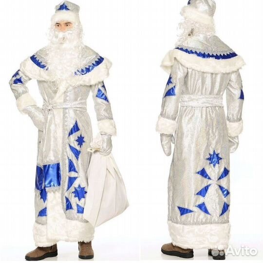Костюм деда Мороза премиум новый