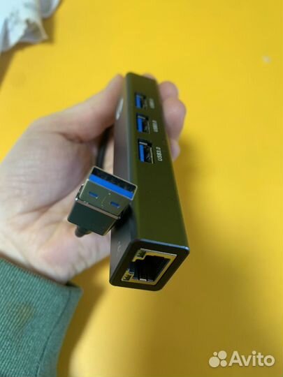 Usb multi-function lan adapter / usb hub