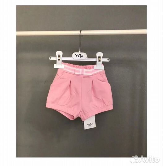 Шорты 24Kids (98 см) с арбузами, 80 см розовые