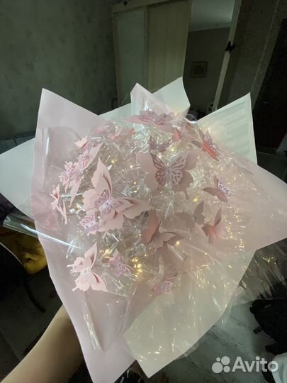 Букет из бабочек 3D