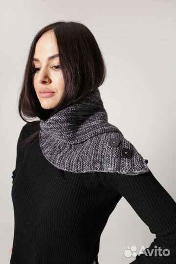 Шарф снуд вязаный