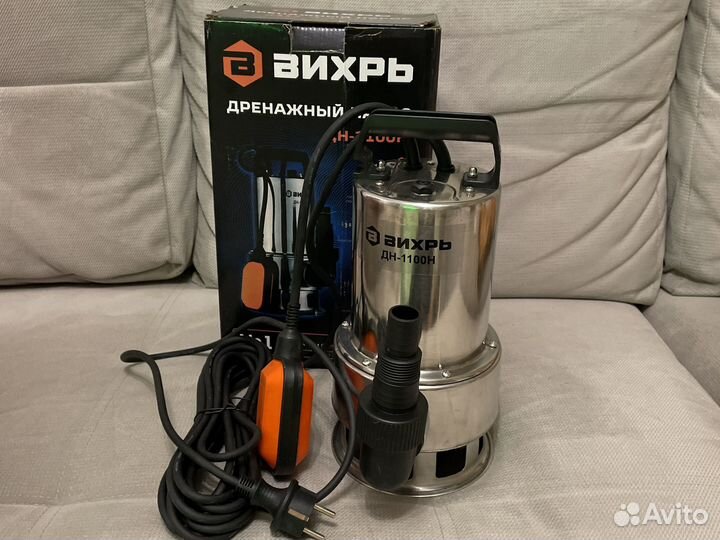 Дренажный насос Вихрь дн-1100Н