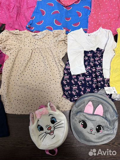 Платья пакетом для девочки 86 92 98