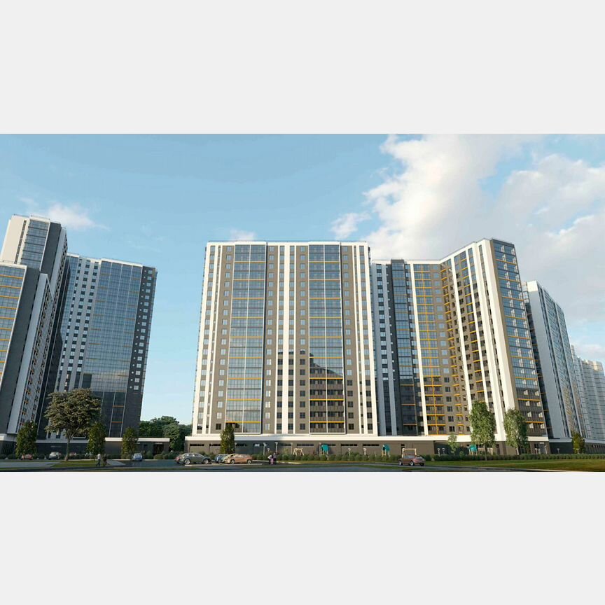 2-к. квартира, 48 м², 16/25 эт.