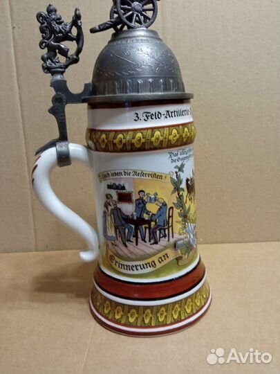 Пивная кружка с крышкой