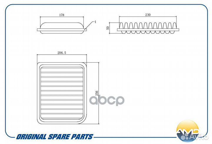 Фильтр воздушный amdfa816 AMD