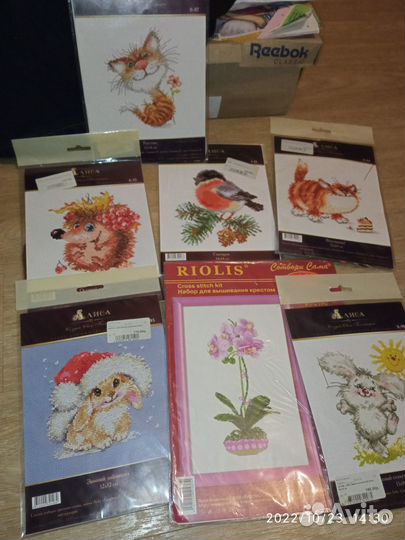 Вышивка крестом в рамке готовые. Новые наборы