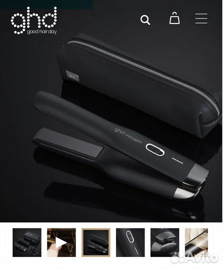 Беспроводной утюжок для волос