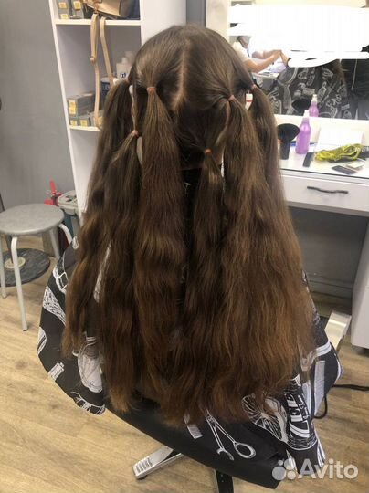 Волосы натуральные 53 см