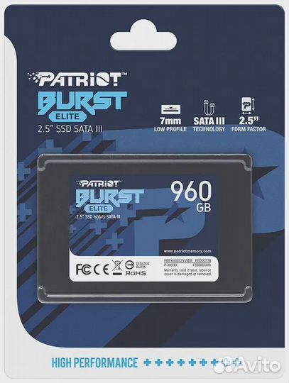 Твердотельный накопитель (SSD) Patriot PBE960GS25ssdr