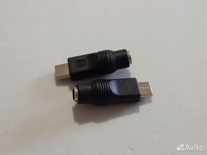 Адаптер Type-C DC 5,5x2,1 переходник короткий