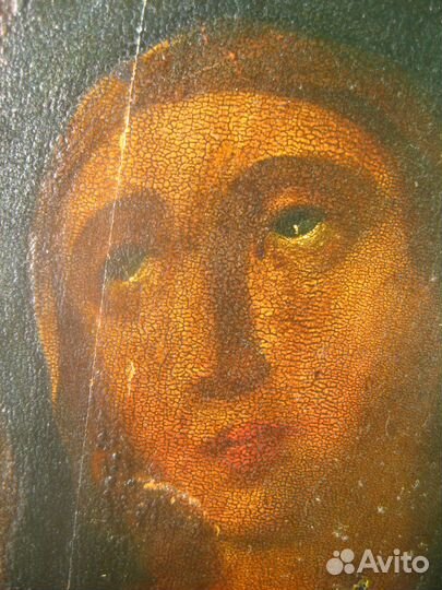 Икона старинная Умягчение Злых Сердец