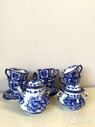 Чайный сервиз гжель