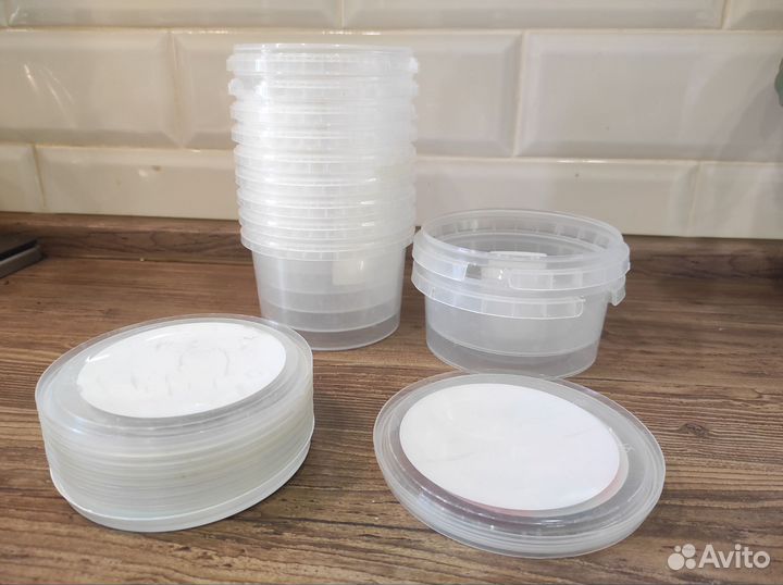 Пластиковые ведёрки 400 мл