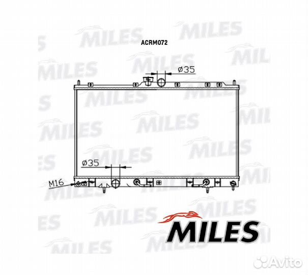 Радиатор mitsubishi outlander 2.0/2.4 (м