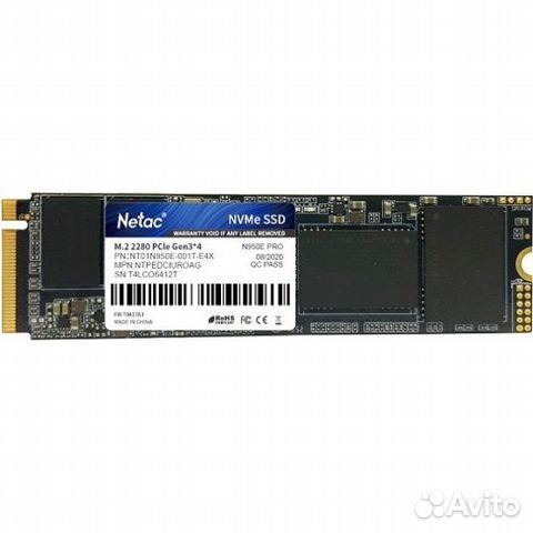 Netac PCIe 3.0 x4 1TB NT01N950E-001T-E4X N950E Pro