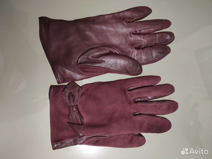Перчатки кожаные