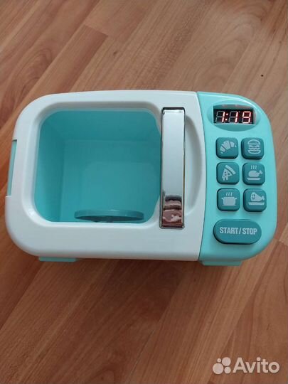 Игрушечные фрукты,овощи.Микроволновка и касса