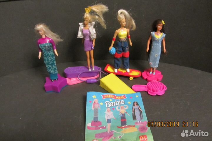 Макдональдс -серии Барби,Киндер сюрприз