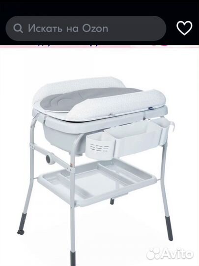 Пеленальный столик с ванночкой Chicco