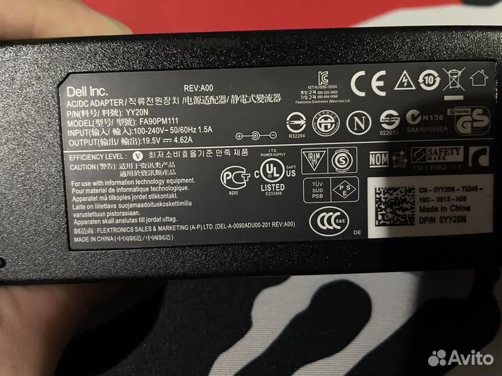 Блок питания для ноутбука dell