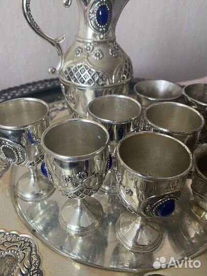 Набор чайник рюмки поднос