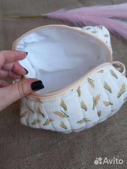 Косметичка из муслина