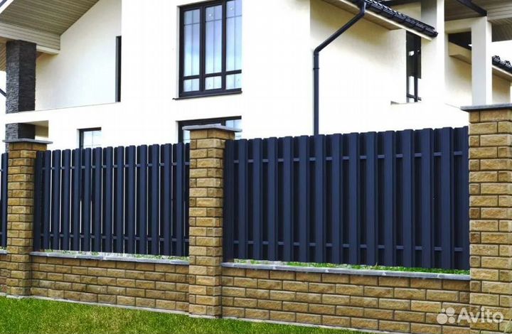 Забор из профлиста 105 метров