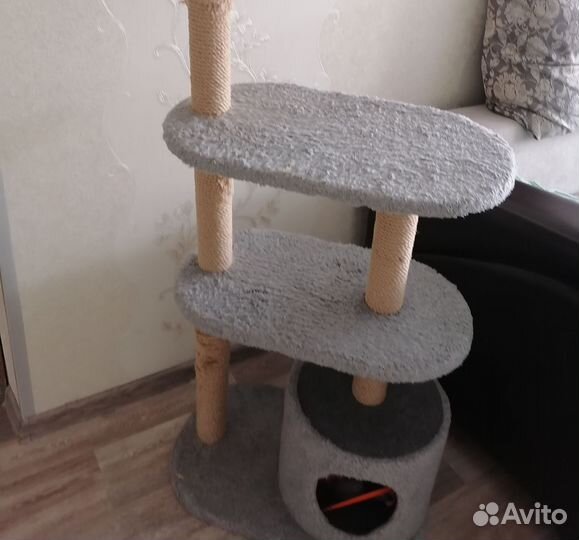 Когтеточка домик для кошки бу