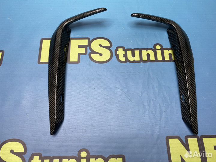 Вставки в бампер для BMW G30 М пакет дорест