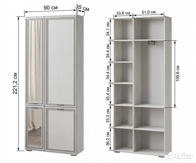 Ливорно Прихожая комплектация 1