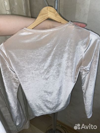 Бархатный топ Zara